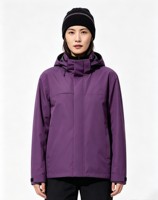 Veste de ski et snowboard unisexe grande taille imperméable coupe-vent à fermeture éclair 3 en 1 pour les sports de neige, les voyages et le quotidien