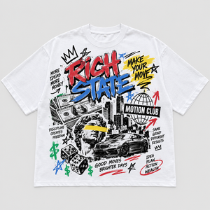 เสื้อยืด Urban Letter Graphic Tee ทรงโอเวอร์ไซส์ ทรงบ็อกซี่ ไหล่ตก สีชาร์โคล สตรีทแวร์ พิมพ์ลายตามสั่ง แบรนด์ส่วนตัว เสื้อยืดผู้ชาย - Product Image 3