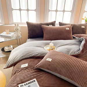 Housse de <span class=keywords><strong>couette</strong></span> en fausse fourrure ultra douce, longue et moelleuse, en velours duveteux, ensemble de literie - Product Image 3