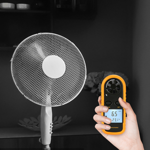 Anemometer Digital pengukur suhu Mini, pengukur kecepatan angin kecepatan udara mengukur <span class=keywords><strong>Sensor</strong></span> angin 0-30m/detik - Product Image 5