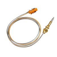 Ensemble de brûleur pilote pour chauffe-eau au gaz GPL en cuivre avec thermocouple et électrode d'allumage 30CM, installation facile