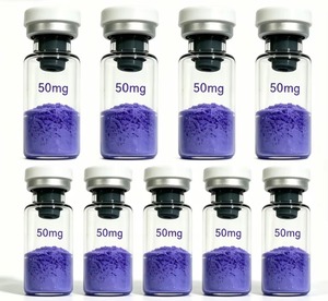 Poudre lyophilisée 50 mg dans un flacon en verre 2-en-1 pour apaiser les peaux sensibles, réparer les rougeurs, produit de beauté pour le visage - Product Image 1