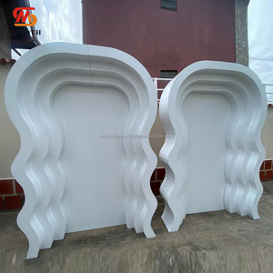 Smooth Luxury Baby shower Decoraciones Fondo Boda PVC Telón de fondo Arco Paneles 3D Arco Pared para eventos - Product Image 3