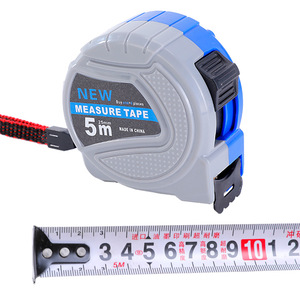 New Measure Tape 5m Steel Blade Automatic Return Push Button Lock Durable For Engineering Measurement - Product Image 4