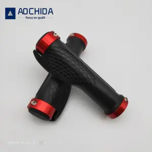 Ergonomic xe đạp tay lái Grips cao su Lock-on MTB màu tùy chỉnh Khóa xe đạp tay lái Bìa đi xe đạp tay lái Grips