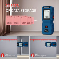 Mini télémètre laser de type pochette 60m, unité : m, pi, po, ruban de mesure numérique laser