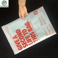 Sac à fermeture éclair transparent personnalisé de petite taille en PE biodégradable avec impression en gravure et valve pour vêtements, chaussures, chaussettes