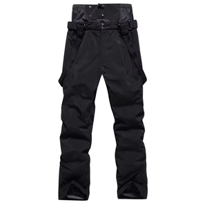 Barato invierno frío grueso cálido al aire libre a prueba de viento pantalones de esquí impermeables Unisex de talla grande mujeres hombres pantalones de esquí con tirantes de colores - Product Image 4