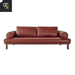Best-seller di lusso nuovo Design italiano divano in pelle rossa <span class=keywords><strong>mobili</strong></span> per Villa soggiorno, Set di divani di alta qualità su misura - Product Image 6