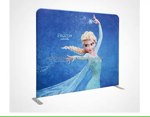 Spanduk portabel acara promosi dekorasi latar belakang aluminium 10 kaki latar belakang Stan ulang tahun satu atau dua sisi - Product Image 5