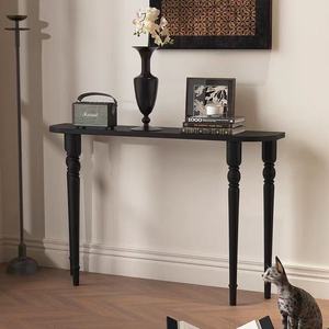 Mesa <span class=keywords><strong>Consola</strong></span> de Entrada Ultra <span class=keywords><strong>Estrecha</strong></span> de Estilo Francés Americano Vintage, Mueble de Madera Maciza para <span class=keywords><strong>Recibidor</strong></span> o Sala de Estar - Product Image 4