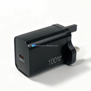 Chargeur USB-C PD GaN 100W avec prise EU US UK, adaptateur de <span class=keywords><strong>charge</strong></span> rapide USB Type C 100W pour téléphone portable <span class=keywords><strong>Samsung</strong></span>/Xiaomi, <span class=keywords><strong>charge</strong></span> rapide - Product Image 4