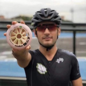 <span class=keywords><strong>Roue</strong></span> de patinage de vitesse américaine Voodoo à double dureté pour la course, <span class=keywords><strong>roue</strong></span> de patinage de marathon professionnelle en microfibre PU, <span class=keywords><strong>roue</strong></span> MPC - Product Image 4