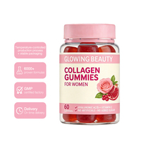 Gummies de collagène et vitamines pour le bien-être quotidien, formule OEM personnalisée, bienfaits antioxydants pour l'éclat de la peau, l'entretien des cheveux et des ongles