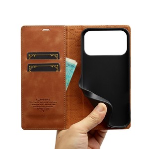 Étui de téléphone magnétique à rabat avec porte-cartes pour <span class=keywords><strong>iPhone</strong></span> 16, 17 Air, 15, 14, 13, 12, <span class=keywords><strong>11</strong></span> <span class=keywords><strong>Pro</strong></span> <span class=keywords><strong>Max</strong></span>, XR, XS, 8, 7 Plus, 17E - Product Image 3