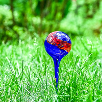 Lot de 8 Globes d'arrosage en verre soufflé à la main pour plantes en pot, 6*15cm, avec système d'auto-arrosage