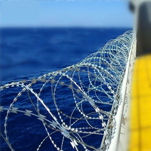 Thép mạ kẽm dao cạo dây thép gai lưới CuộN concertina lưỡi dao cạo duy nhất hàng rào an ninh cho trang trại & Nhà Tù tăng cường an toàn - Product Image 6