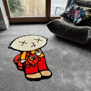 Tappeto a Forma di Cartone Animato Antiscivolo per Soggiorno e Camera da Letto - Product Image 2