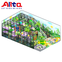 ALITA Mignonne Maisonnette d'École pour Enfants, Jeu de Rôle Intérieur Amusant, Taille Personnalisée, Capacité 200 Personnes, Tuyaux Galvanisés, Contreplaqué, Mousse