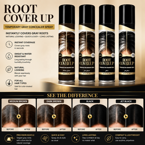 Spray Retouche Racines <span class=keywords><strong>Cheveux</strong></span> Gris Marque Privée – Couverture Temporaire des Racines – Correcteur de Couleur Capillaire - Product Image 6