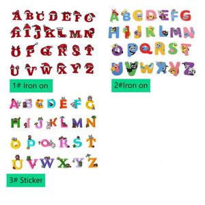 แผ่นปักลายตัวอักษรและตัวเลขคริสต์มาสสีสันสดใสแบบรีดติด/สติ๊กเกอร์น่ารักสำหรับเด็ก - Product Image 1