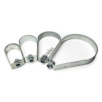 FLUIDO Série Flex-Gear OEM en Acier Inoxydable Finition Zinc Métrique, Collier de Tuyau à Boucle Pivotante Rapide, Serre-tuyau en U, Garantie 1 an