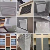 Grille d'aération moderne personnalisée en alliage d'aluminium à double ou simple déflection pour sortie de climatisation, réglable