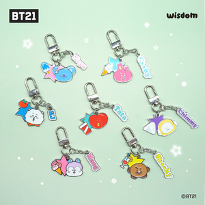 Pour BT21 porte-clés en métal K-CULTURE K-POP pour adultes porte-clés de dessin animé avec accessoires de mode de motif de poupée - Product Image 3