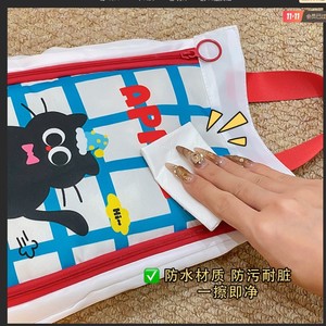 Sac à chaussures mignon, portable, double couche, grande capacité, sac de rangement de voyage avec cordon de serrage pour une utilisation en extérieur - Product Image 3