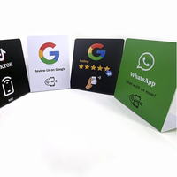 Support d'affichage en acrylique NFC RFID pour avis Google et codes QR, pour les marchés