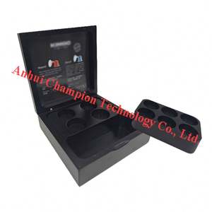 Rustic Coffee Holder 4 Slots <b>Wood</b> Live <b>Edge</b> - Product Image 6