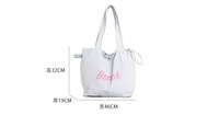 Sac fourre-tout étanche personnalisé avec logo, sac de rangement tendance, sac de voyage extérieur, sac de courses quotidien