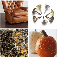 Tapisserie décorative en cuir pour meubles, avec clous, boutons de décoration, pour canapé, chaise, aiguilles