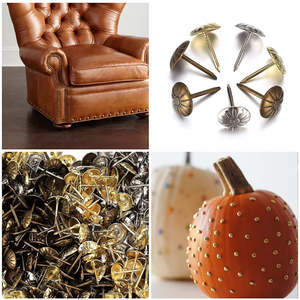 Clavos decorativos de cuero <span class=keywords><strong>para</strong></span> <span class=keywords><strong>muebles</strong></span>, tachuelas <span class=keywords><strong>para</strong></span> sofá de tapicería, botón, silla, remaches, agujas - Product Image 4
