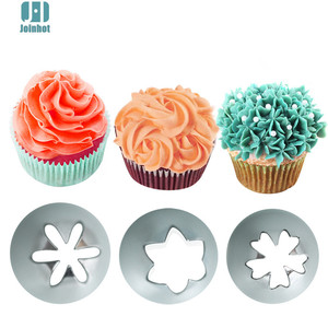 Joinhot Star Piping Nozzle 3-Piece Set Reusable Cake Decorating Tool For Butter Icing - Product Image 5