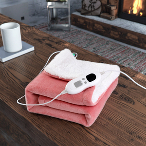 Heated Throw Blanket and Heated <strong>Hoodie</strong> Poncho Wearable Sherpa Wrap - Product Image 1