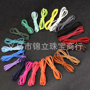 Korean Suede Cord 3mm Flat Cord For Necklace <b>Bracelet</b> DIY Jewelry Making Beading Supplies Handmade Accessories Yiwu Origin - Product Image 4