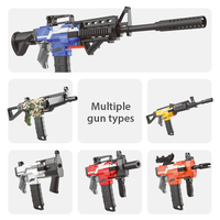 Fusil Mitrailleur Électrique Monocouleur pour Enfants, Jeux de Tir en Plein Air, Pistolet à Balles Souples avec Sons, Jouets et Cadeaux pour Enfants