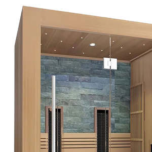 Sauna de Infrarrojos para 2 Personas de <span class=keywords><strong>Madera</strong></span> de Cicuta con Calentador de Carbono y Calentadores de Cerámica - Product Image 5