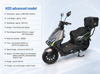 Motocicleta Eléctrica de 2000W para Adultos, Scooter de 60V y 72V con Autonomía de 100km, Venta al Por Mayor/CKD/SKD para Sudamérica