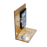 Présentoir de parfum de maquillage en plastique de luxe de qualité supérieure exposant personnalisable support d'affichage de maquillage cosmétique de dessus de table pour comptoir