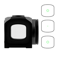 Focuhunter Shake Awake 1X19 Lunette de visée laser à point vert en alliage d'aluminium sans parallaxe, multi-réticule rouge et vert, vision nocturne IP67, 1500G