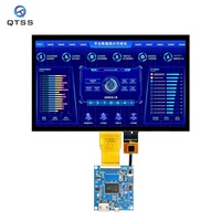 Factory Outlet modul LCD TFT Antarmuka RGB 10.1 inci dengan layar sentuh resolusi 1024x600 layar sekunder
