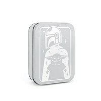 Boîte en métal rectangulaire sur mesure, vente en gros directe d'usine, pour dés, accepte l'impression en noir pour le logo de l'ensemble de dés cadeau