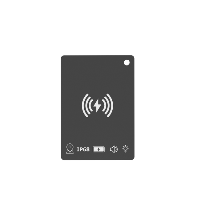 GUO-LINK Wallet Card IP68 Waterproof GPS Tracker with Wireless Charging & Anti-loss Function Key Finder Supports iPhone