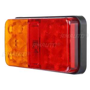 2PCS 12V 24V Feux arrière LED pour camion, clignotants, feux stop, feux de freinage arrière pour voiture, remorque, caravane, bateau, camping-car - Product Image 5