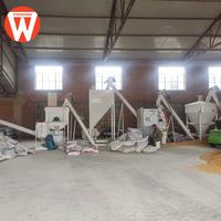 Neue Komplette Setzungsanlage zur Pulverherstellung 4-5TPH Metall Hochproduktive Geflügelfutter-Verarbeitungsanlage