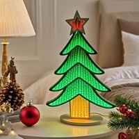 Miroir Infini Tunnel 3D Néon Personnalisé pour Arbre de Noël, Idéal pour Décoration Commerciale, Hôtels et Fêtes - Direct Usine