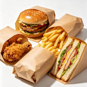 Papel de Envolver Alimentos de 30-45 g/m², Ecológico, de Pulpa Virgen, con Logotipo Personalizado, Resistente a la Grasa, de Grado Alimenticio, para Sándwiches - Product Image 1