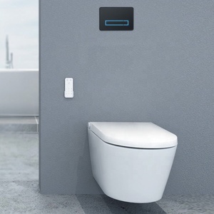 Inodoro Inteligente Moderno con Bidé Integrado, Taza de Cerámica Premium E400, Montado en la Pared, OEM ODM, Sanitario con Certificación CE, WC sin Borde - Product Image 3